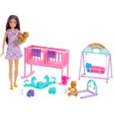Bambola Skipper Babysitter con set da gioco per cameretta gemellare e accessori - 1 pz.