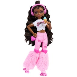 Dream Besties Barbie Brooklyn, bambola di moda con pattini a rotelle - 1 pz.