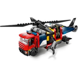 City - 60462 Juego combinado con helicóptero, camión de bomberos y submarino