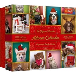 Calendario dell'Avvento 24 Puzzle - Animali - 1 pz.