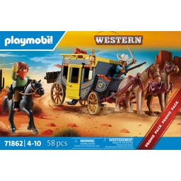 71862 Western - Stagecoach-rånet i vilda västern - 1 st.