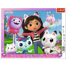 Okvirna sestavljanka 25 kosov - Gabby's Dollhouse - 1 k.