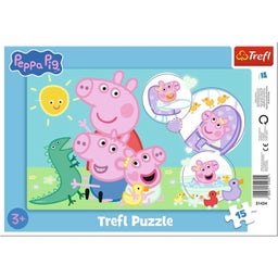Sestavljanka v okvirju 15 kosov - Peppa Pig - 1 k.