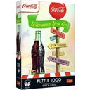 Premium sestavljanka 1000 kosov - Coca / Fanta / Sprite - Kamorkoli greš