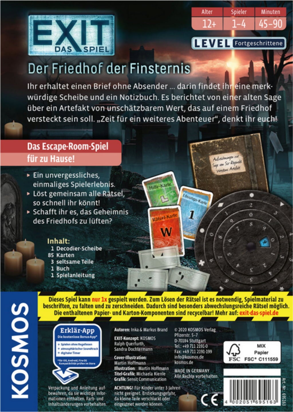 EXIT - Das Spiel - Der Friedhof der Finsternis (IN TEDESCO) - 1 pz.
