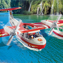 71463 - ACTION HEROES Firefighting Plane with Extinguishing Function - 1 item