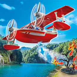 71463 - ACTION HEROES Firefighting Plane with Extinguishing Function - 1 item