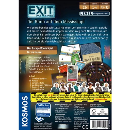 EXIT - Das Spiel - Der Raub auf dem Mississippi - 1 Stk