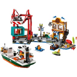LEGO Ciudad - 60422 Puerto con carguero