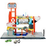 Rotating car wash" playset with Die-Cast Corvette and tow truck