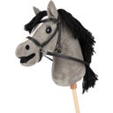 QHP Hobby Horse Bitloos Hoofdstel, Zwart - 1 Stuk
