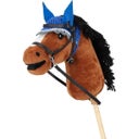 QHP Cuffietta Antimosche per Hobby horse - Blu cobalto