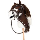 Bride avec Coutures Luxueuses pour Hobby Horse, Brun Foncé
