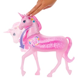 Unicorno scintillante con 20 combinazioni interattive di luci, suoni e musica