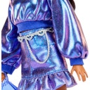 Bambola di moda Deluxe Style n. 7 con top e gonna blu metallizzati