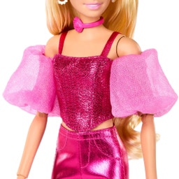 Bambola di moda Deluxe Style n. 5 in abito rosa metallizzato