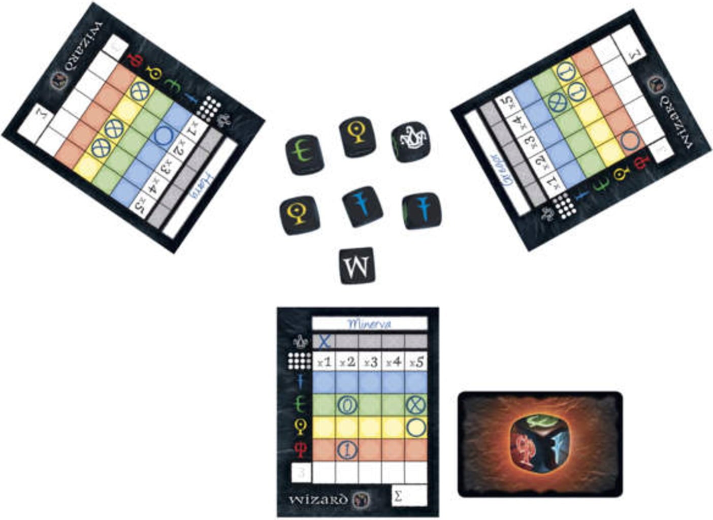 AMIGO Wizard - Blocco Segnapunti Ufficiale Di Ricambio (2 Pezzi) Per Il Gioco Di Carte