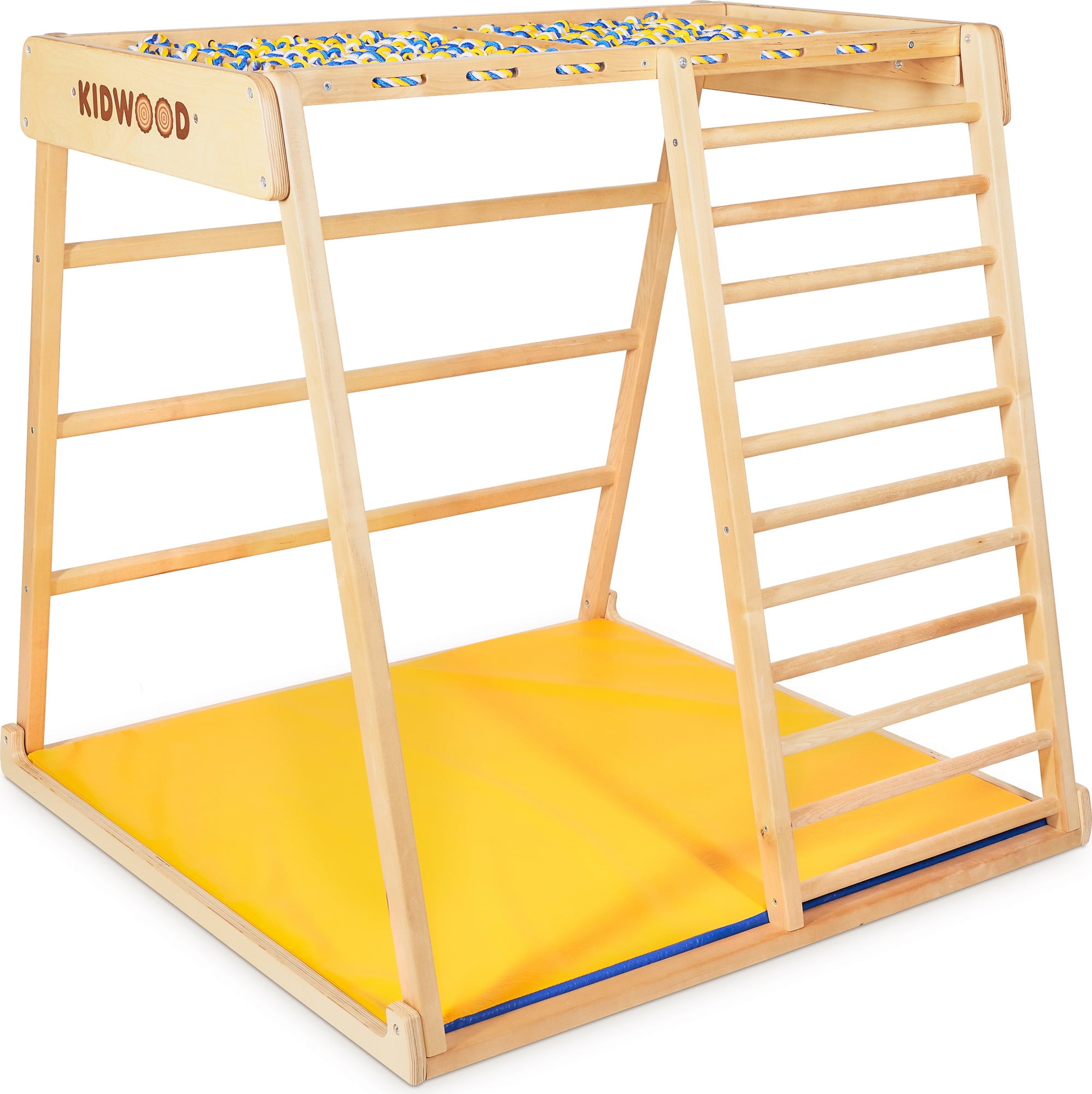 KIDWOOD Indoor-Klettergerüst Domino Basis inkl. Matte - Playpolis