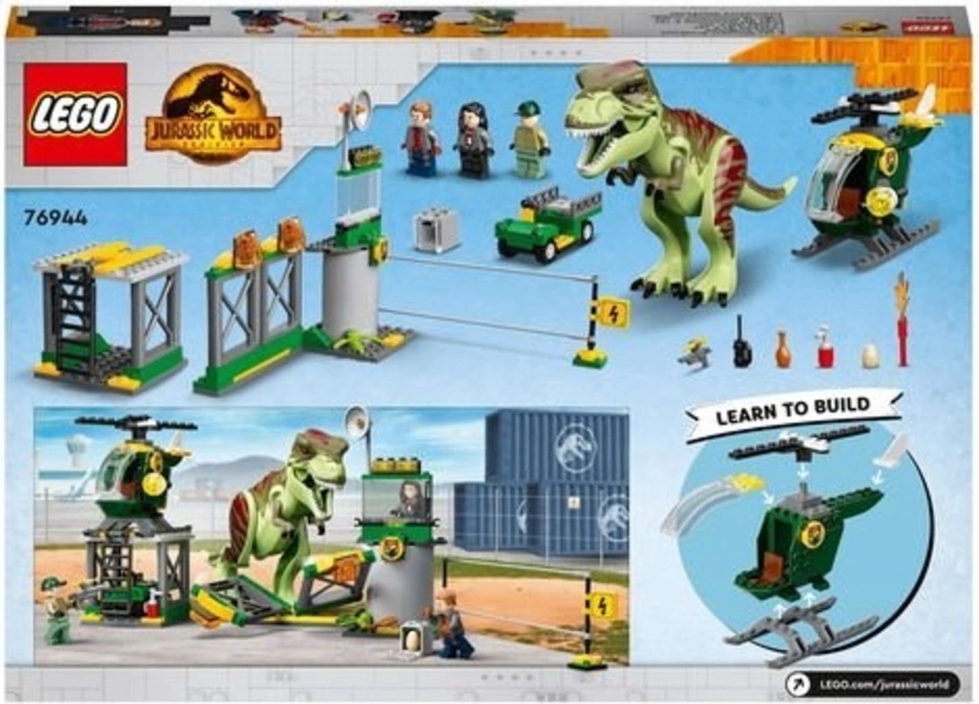 LEGO Jurassic World - 76944 T-Rex Dinosaur Breakout - Playpolis UK