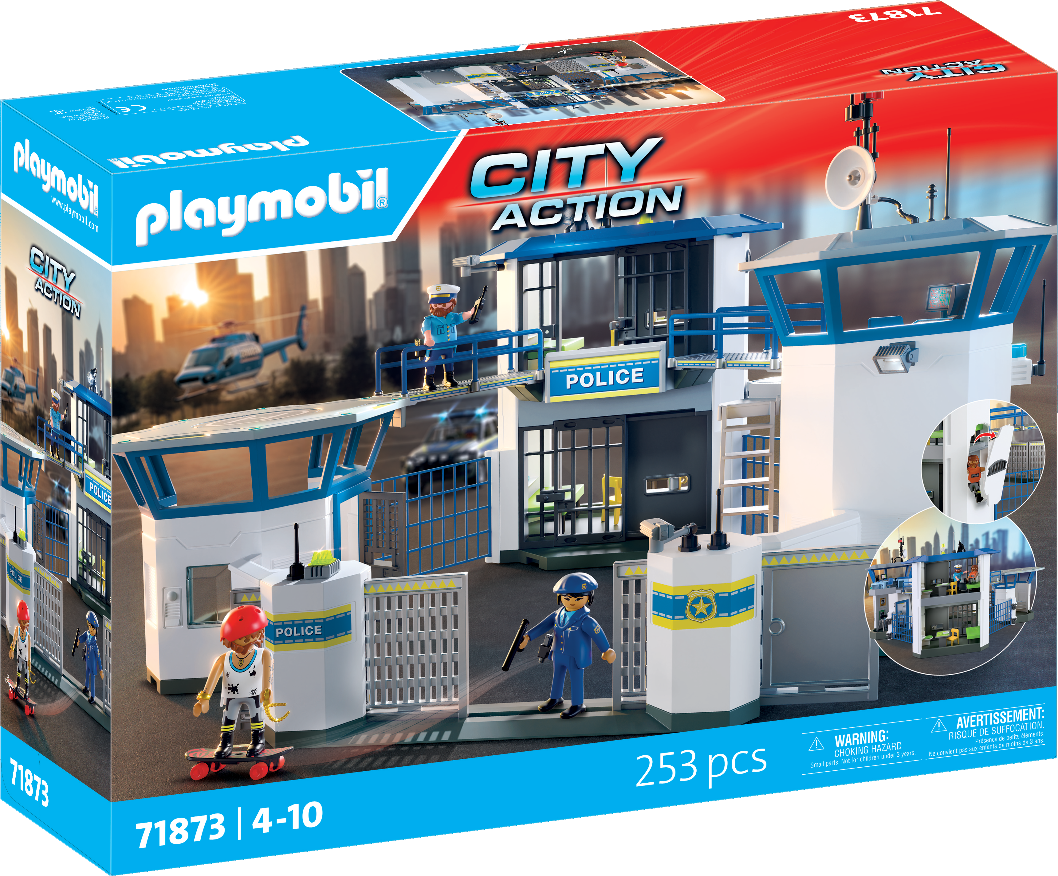 PLAYMOBIL 71873 City Action Police Command Center Playpolis