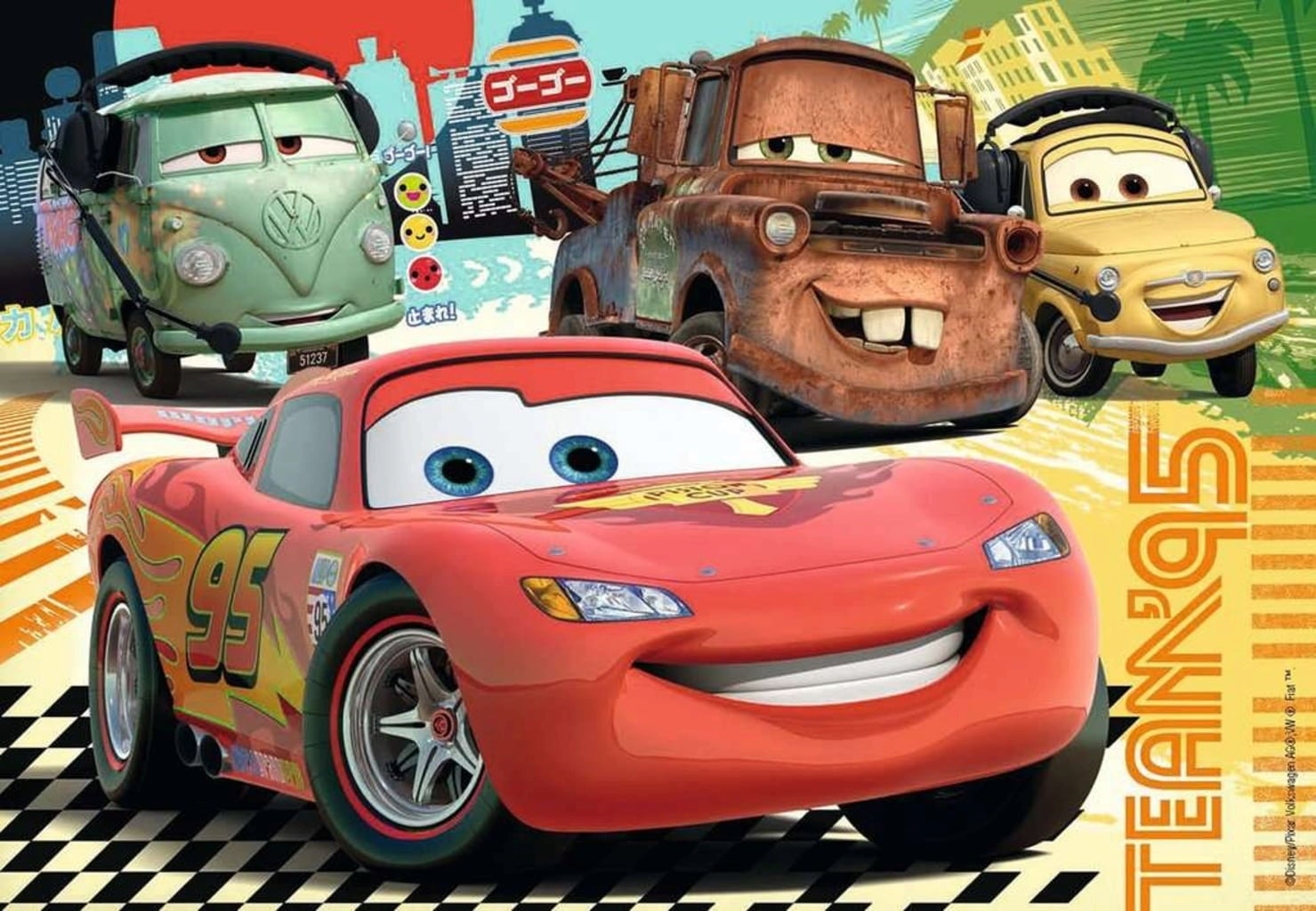 Ravensburger Puzzle Cars 125 Pezzi Giganti – Puzzle Per Bambini 6+ – 50x70 Cm – Tessere Grandi