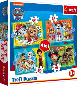 Puzzle 2 En 1 Paw Patrol - 2 X 24 Pièces Pour Enfants Dès 3 Ans - Journée D'amusement Des Chiens