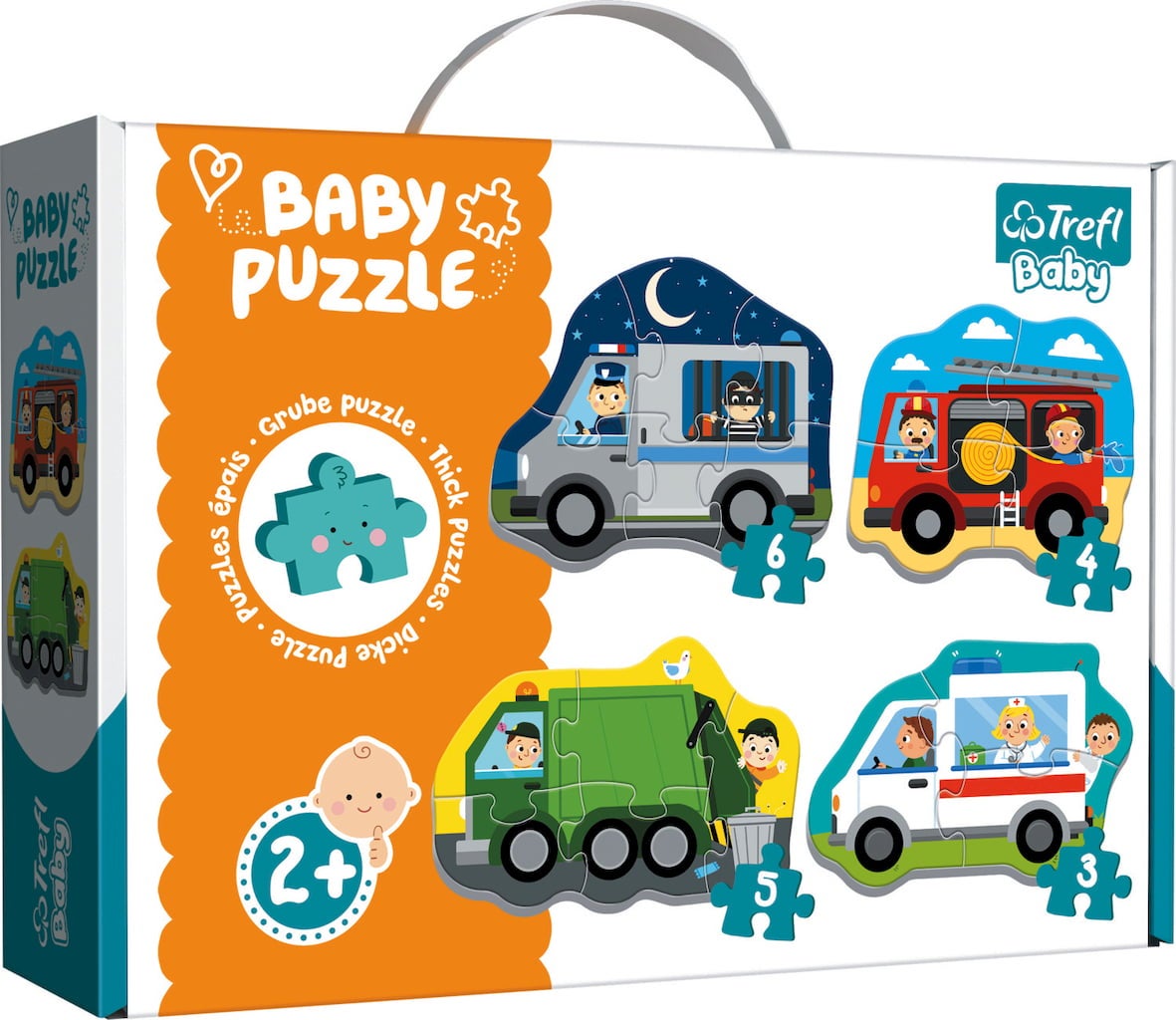 Trefl Baby Puzzle Professional Vehicles Playpolis