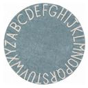 Lorena Canals Round Cotton Rug - ABC - Vintage blue